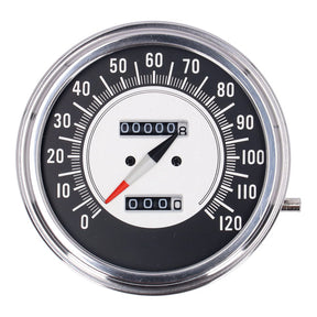 Fl Speedometer, ''68 72 Face'', Black/Silver. 1:1 Mph Speedometers Mcs