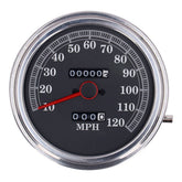 Fl Speedometer, ''85 Up Face'', Black. 2:1 Mph Speedometers Mcs