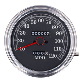 Fl Speedometer, ''85 Up Face'', Black. 2:1 Mph Speedometers Mcs