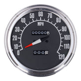 Fl Speedometer, ''74 84 Face'', Black. 2.21:1 Mph Speedometers Mcs