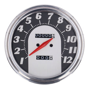 Fl Speedometer, ''62 67 Face'', Black/Silver. 2.24:1 Mph Speedometers Mcs