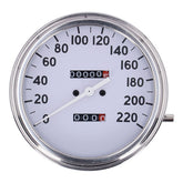 Fl Speedometer, ''36 40 Face'', White. 2:1 Kmh Speedometers Mcs