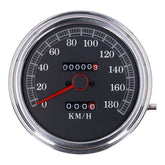 Fl Speedometer, ''85 Up Face'', Black. 2:1 Kmh Speedometers Mcs