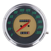 Fl Speedometer, ''48 61 Face'', Green. 1:1 Kmh Speedometers Mcs