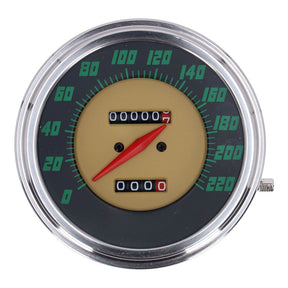 Fl Speedometer, ''48 61 Face'', Green. 1:1 Kmh Speedometers Mcs