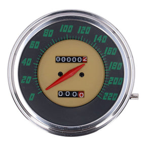 Fl Speedometer, ''48 61 Face'', Green. 2:1 Kmh Speedometers Mcs