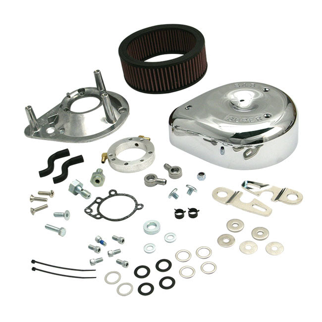 S&S Cycle Teardrop Air Cleaner For Cv Carb/Efi Chrome Air Cleaner S&S Cycle