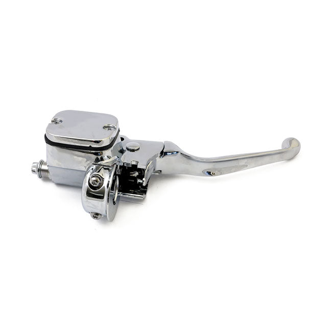Handlebar Master Cylinder Assy. 11/16" Bore. Chrome Master Cylinder Brake Front Mcs