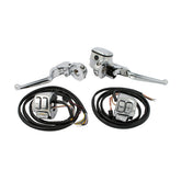 Handlebar Control Kit Chrome 9/16" Bore Handlebar Control Kits Mcs