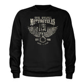 Evel Knievel Motorcycles Sweatshirt, Black Sweatshirt Evel Knievel