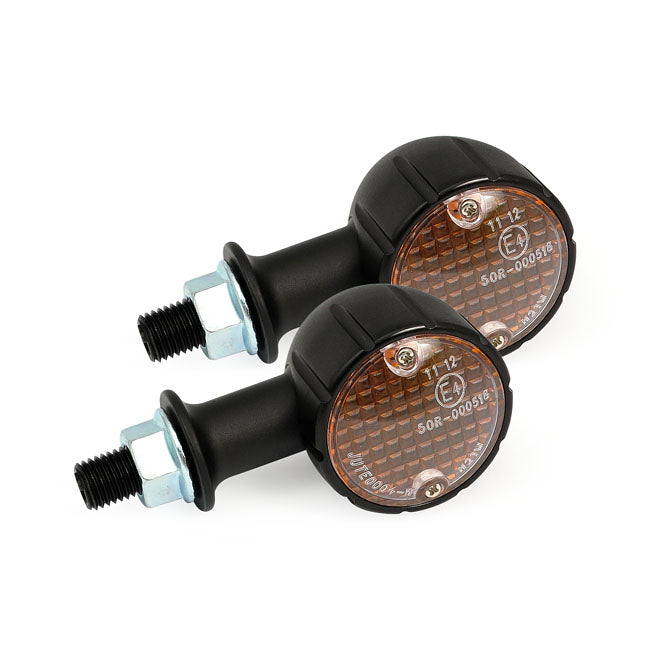 Arizona, Halogen Turn Signals. Black. 20mm Stem Turn Signals Mcs
