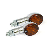 Micro Flash, Halogen Turn Signal. Chrome. Dark Amber Lens Turn Signals Mcs