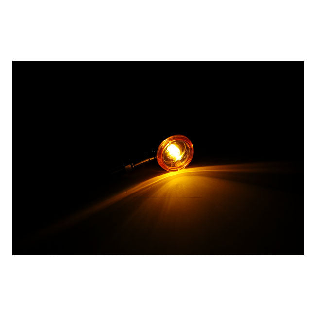 Mini Bullet, Halogen Turn Signals. Chrome, Plain Turn Signals Mcs
