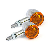 Mini Bullet, Halogen Turn Signals. Chrome, Grooved Turn Signals Mcs