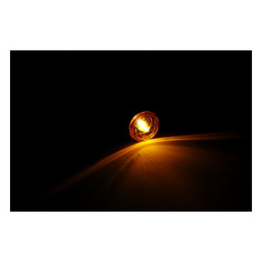 Mini Bullet, Halogen Turn Signals. Black, Grooved Turn Signals Mcs