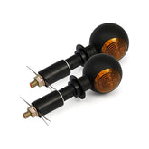 Mini Bulls Eye, In Bar Turn Signals. Black Turn Signals Mcs