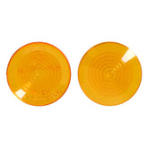 Replacement Lens Mini Bulls Eye Turn Signal. Amber Turn Signals Lenses Mcs