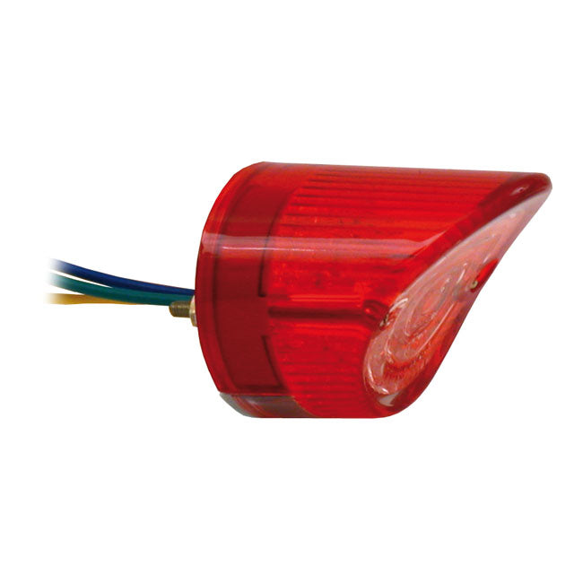 Sharknose Led Taillight. Red Lens Taillights Mcs