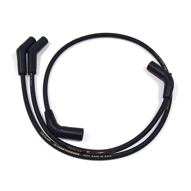 Taylor, 8mm Street Thunder Spark Plug Wire Set. Black Spark Plug Wires Taylor