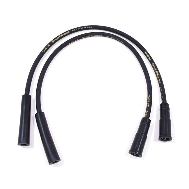 Taylor, 8mm Street Thunder Spark Plug Wire Set. Black Spark Plug Wires Taylor