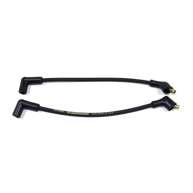 Taylor, 8mm Street Thunder Spark Plug Wire Set. Black Spark Plug Wires Taylor
