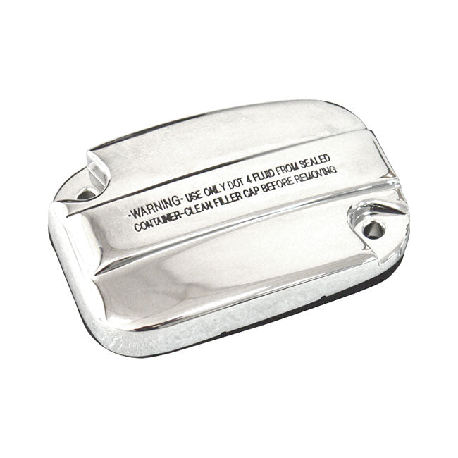 Handlebar Master Cylinder Cover Kit, Clutch. Chrome Master Cylinder Covers Mcs