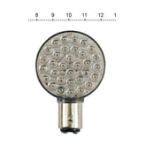 ''Lollipop'' Flat Led Taillight & Turn Signal Bulb. Amber Bulbs Mcs