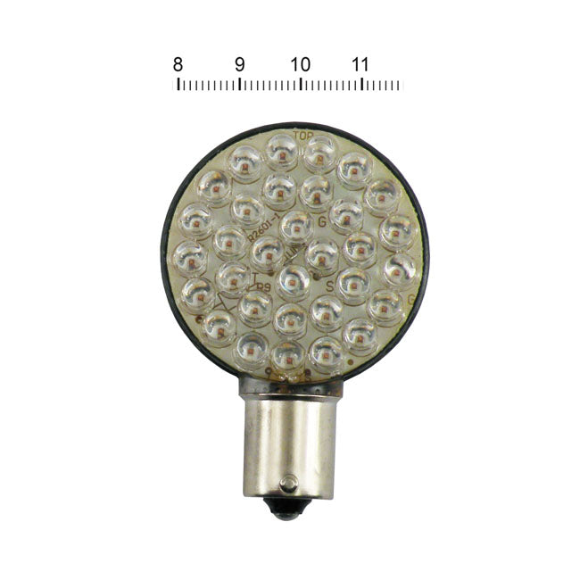 ''Lollipop'' Flat Led Turn Signal Bulb. Red Bulbs Mcs