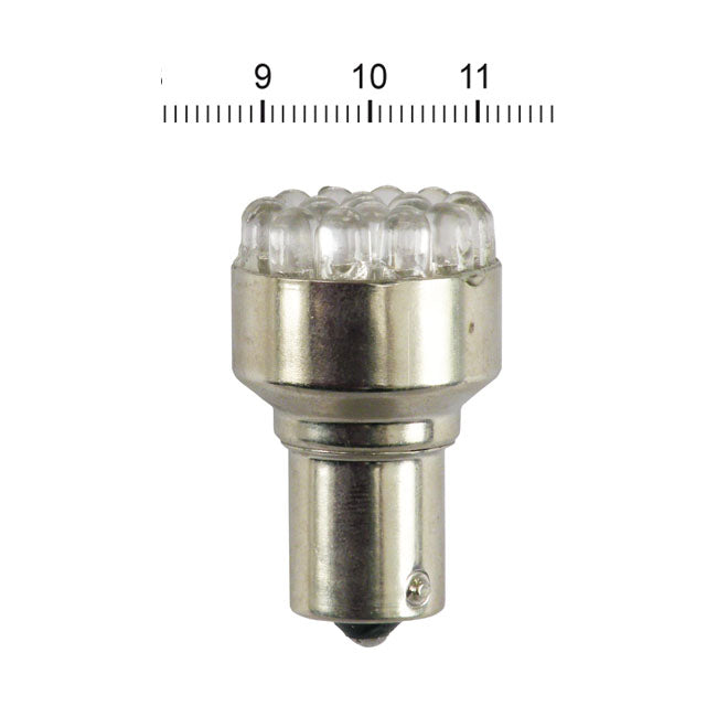 Turn Signal Led Bulb, Bay15 S Socket. Amber Light Emitting Bulbs Mcs