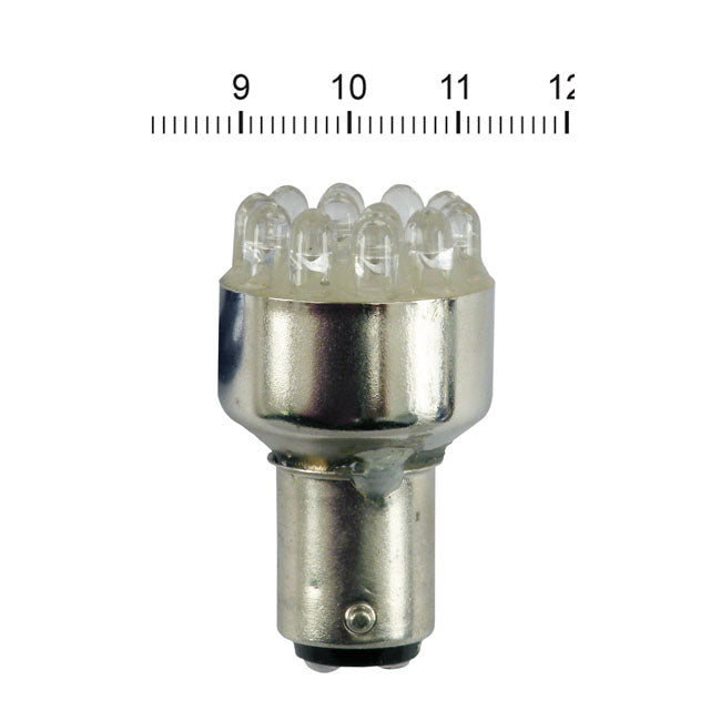 Taillight Led Bulb, Bay15 D Socket. Red Light Emitting Bulbs Mcs