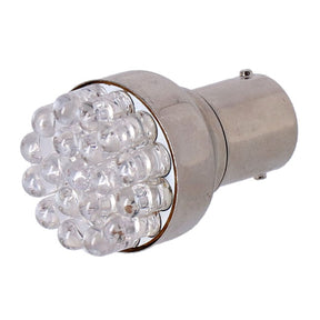Turn Signal Led Bulb, Bay15 S Socket. Red Light Emitting Bulbs Mcs