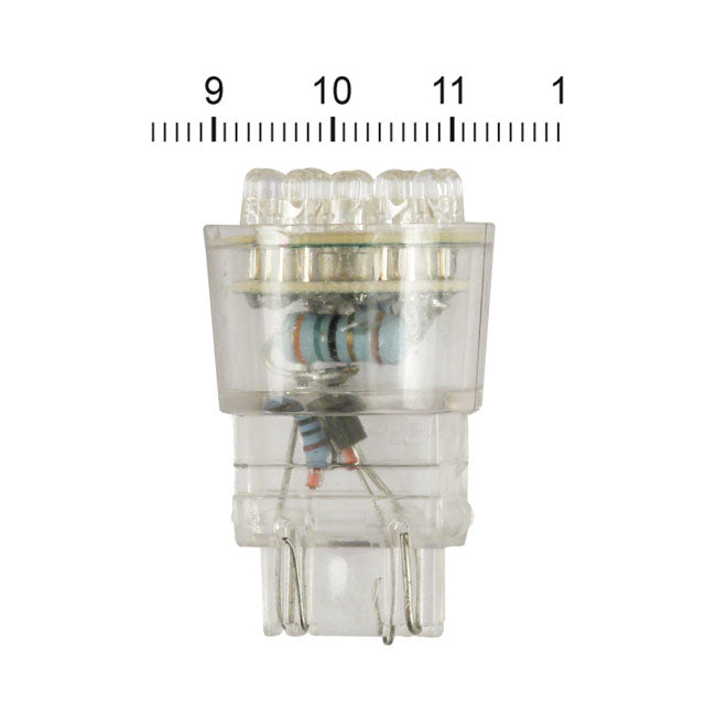 Led Wedge Taillight/Turn Signal Bulb #3157 Base. White Light