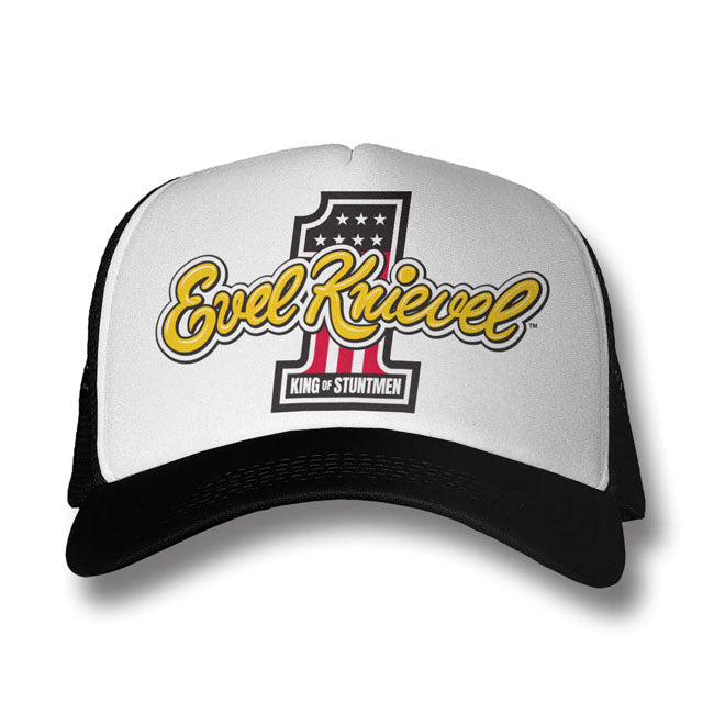 Evel Knievel King Of Stuntmen Trucker Cap Trucker Cap Evel Knievel