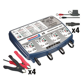 Tecmate Opti Mate, 3 X 4 Bank 12 V Battery Charger Battery Chargers Optimate