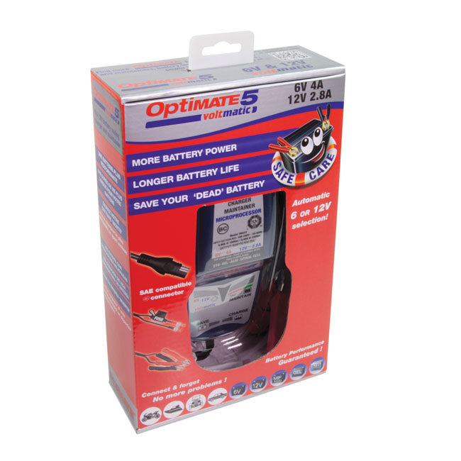 Tecmate Opti Mate 5, Volt Matic 6/12 V Battery Charger Battery Chargers Optimate