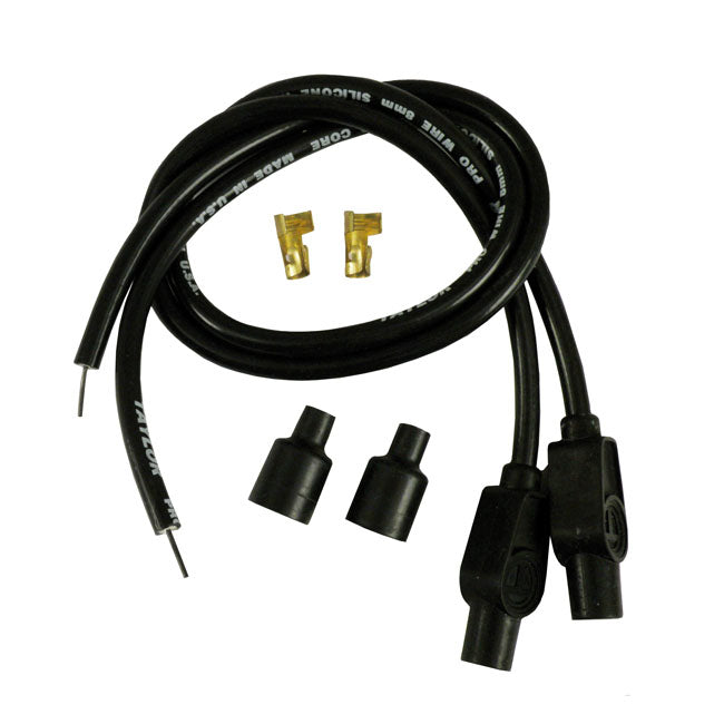 Taylor, 8mm Carbon Core Univ. Spark Plug Wire Set. Black Spark Plug Wires Taylor