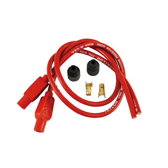 Taylor, 8mm Carbon Core Univ. Spark Plug Wire Set. Red Spark Plug Wires Taylor