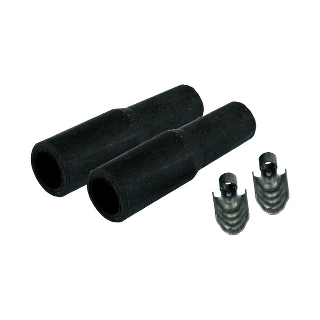 Taylor, Twin Cam Style Coil Boots. Black, 180� Spark Plug Wires Taylor