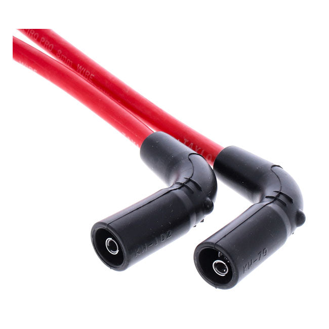 Taylor, 8mm Pro Wire Spark Plug Wire Set. Red Spark Plug Wires Taylor