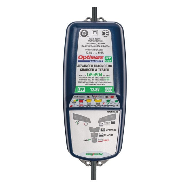 Tecmate Opti Mate, Lithium 4 S 6 A Battery Charger Battery Chargers Optimate