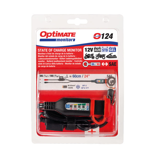 Tecmate Opti Mate Monitor O 124 Cable Battery Chargers Optimate