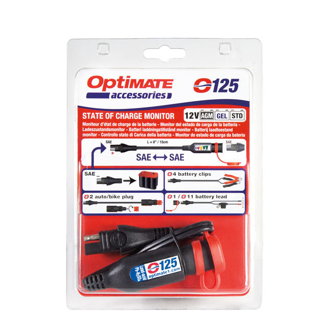 Tecmate Opti Mate Monitor O 125 Cable Battery Chargers Optimate