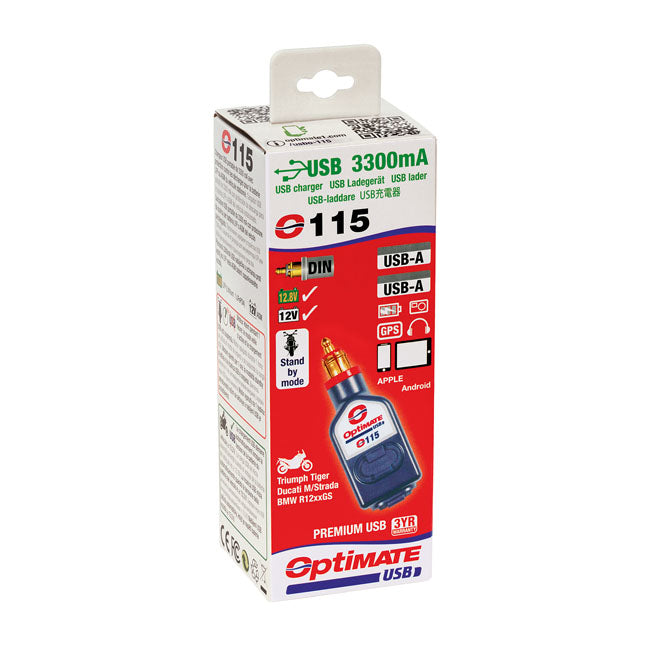 Tecmate Opti Mate Usb O 115 Usb Charger Battery Chargers Optimate