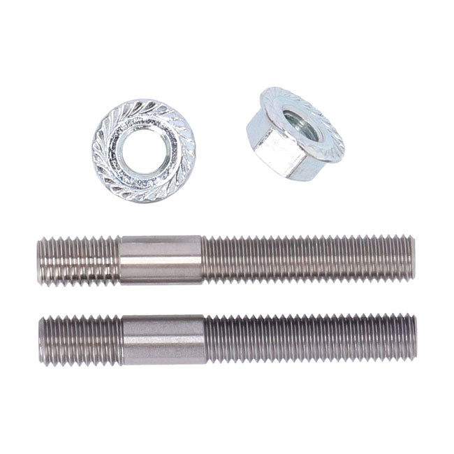 Westland Customs, Us To Metric Riser Stud Kit. 1/2 13 To M12 Risers Mounts Westland Customs