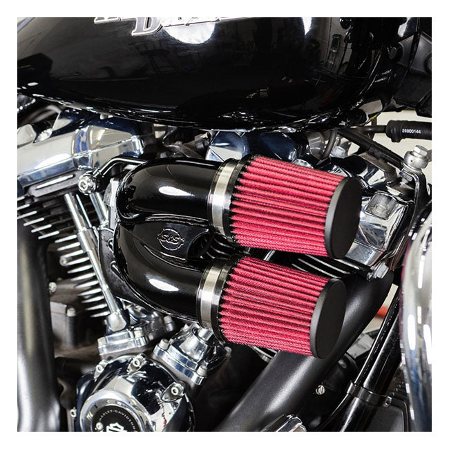 S&S Cycle Aircleaner T/I 17+ M8 Bk Air Cleaner S&S Cycle