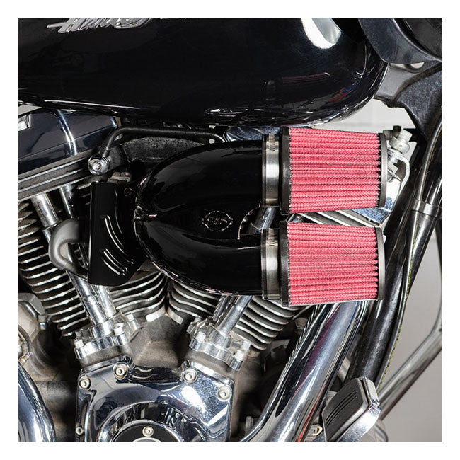 S&S Cycle Aircleanr T/I 08 17 Tc Bk Air Cleaner S&S Cycle