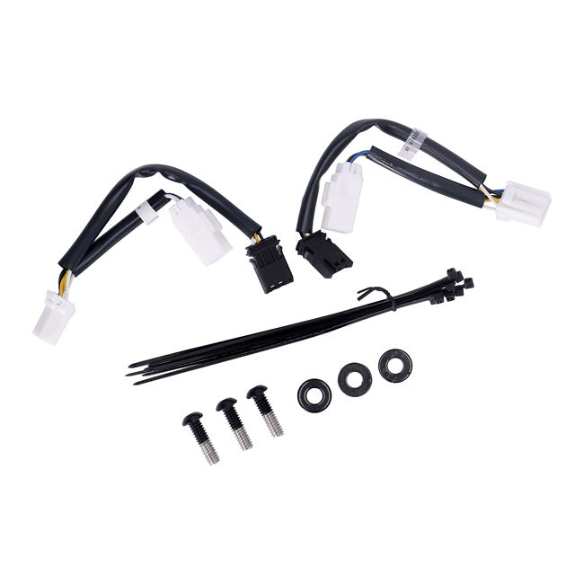 Custom Dynamics V2 Batwing LED Windshield Trim Sequential Turn Signal, Black - 06-13 Touring Windshields Trims Custom Dynamics