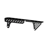 Burly, slash cut chain guard. Black Chain Guards Burly Brand