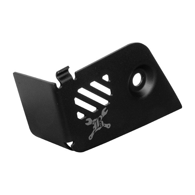 Burly, Slash cut rear brake reservoir cover. Black Master Cylinder Reservoirs Burly Brand
