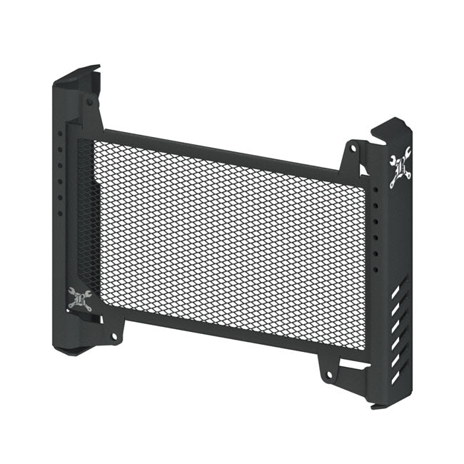 Burly, Slash cut radiator guard. Black Frame Filler Grills Burly Brand
